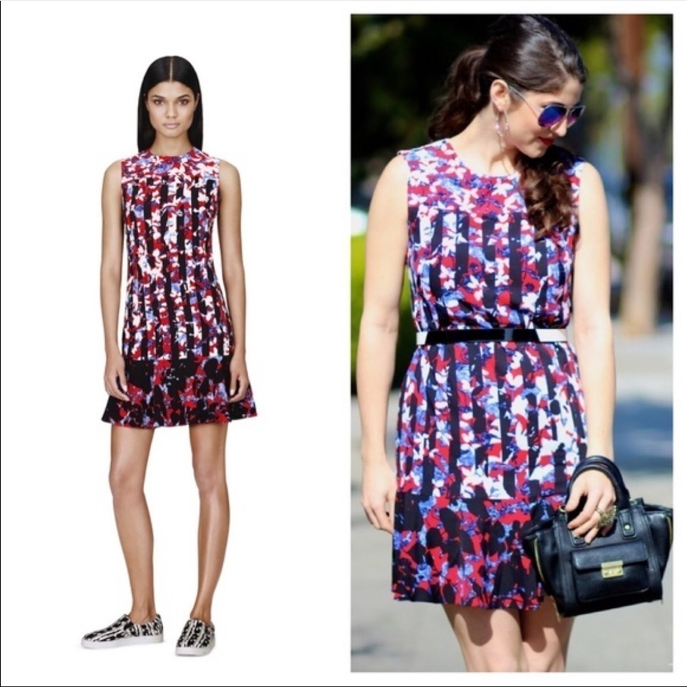 Peter Pilotto For Target Red Blue Drop Waist Dress